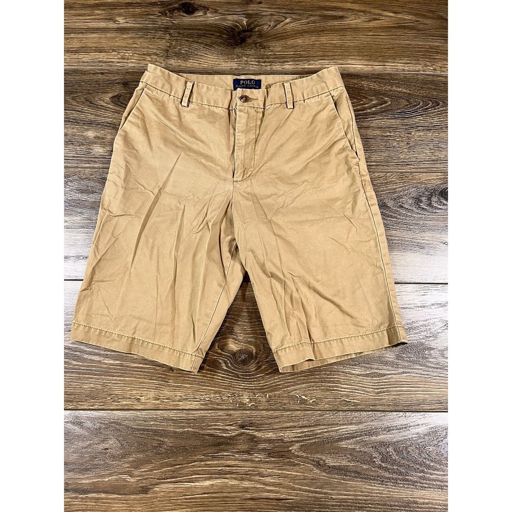 Polo Ralph Lauren Classic Chino Shorts (Khaki) Boys Size 18. 100% Cotton